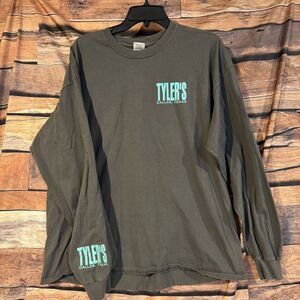 Tyler's Dallas Texas Gildan Ultra Cotton Long Sleeve T-Shirt Men's XL Grey
